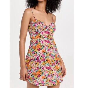 For Love and Lemons Deena Floral Mini Dress